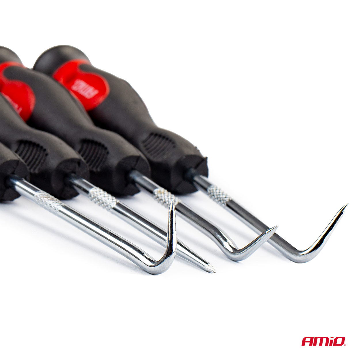 AMIO ZESTAW WKRĘTAKÓW HACZYKOWYCH  4SZT. AMIO-02828