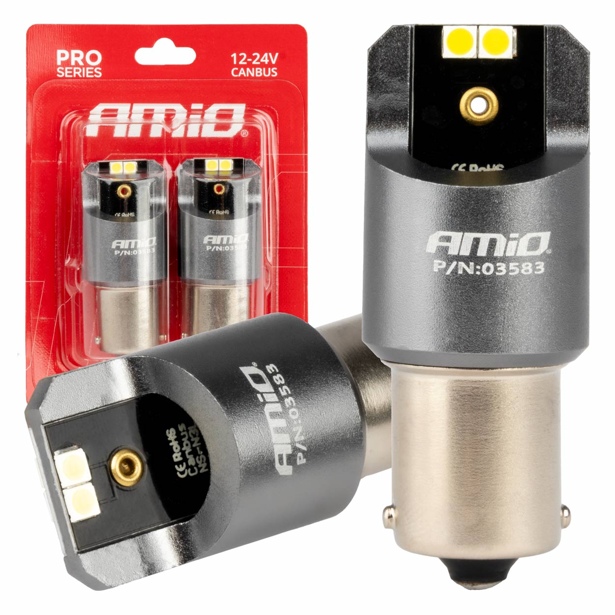 ŻARÓWKI LED AMIO P21W CANBUS 