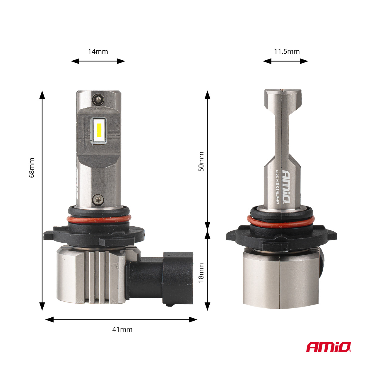 ŻARÓWKI LED AMIO H25 HB3 CANBUS