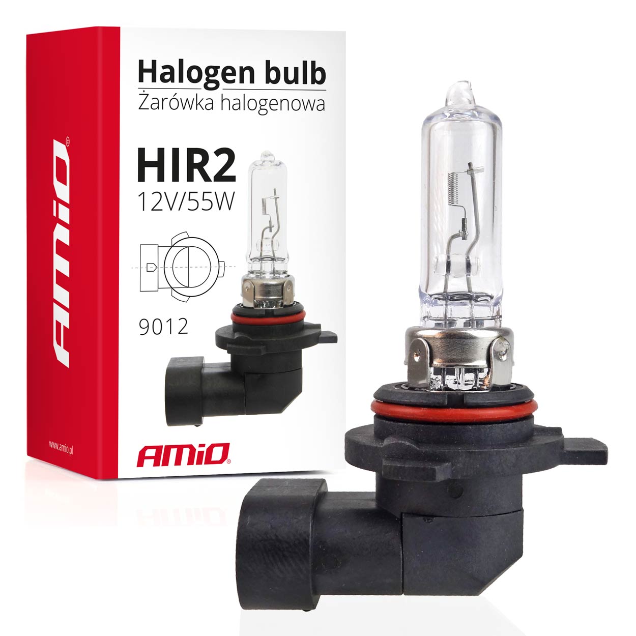 ŻARÓWKA AMIIO HALOGENOWA HALOGEN HIR2 9012 12V 55W