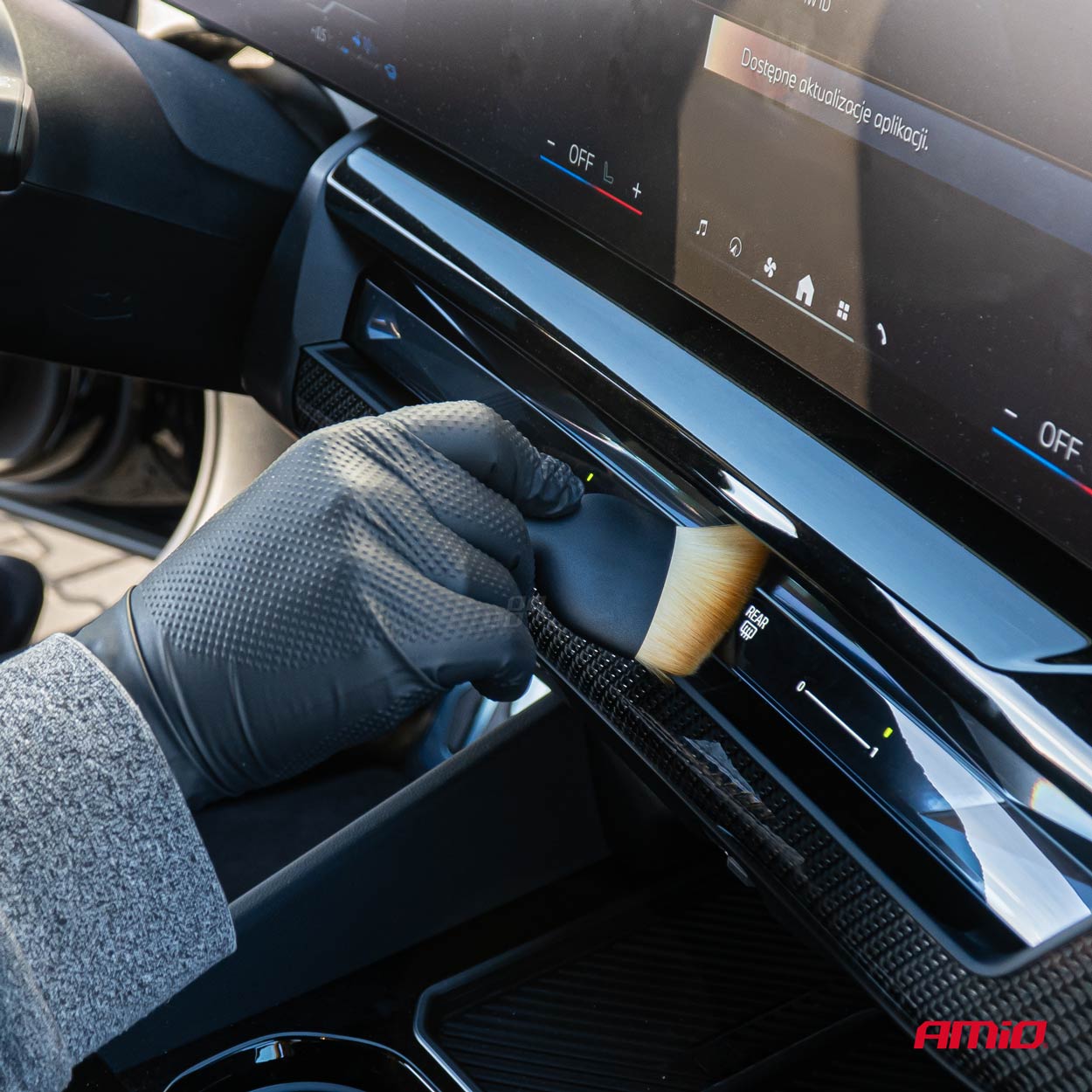 AMIO ZESTAW PĘDZLI DETAILINGOWYCH 4SZT