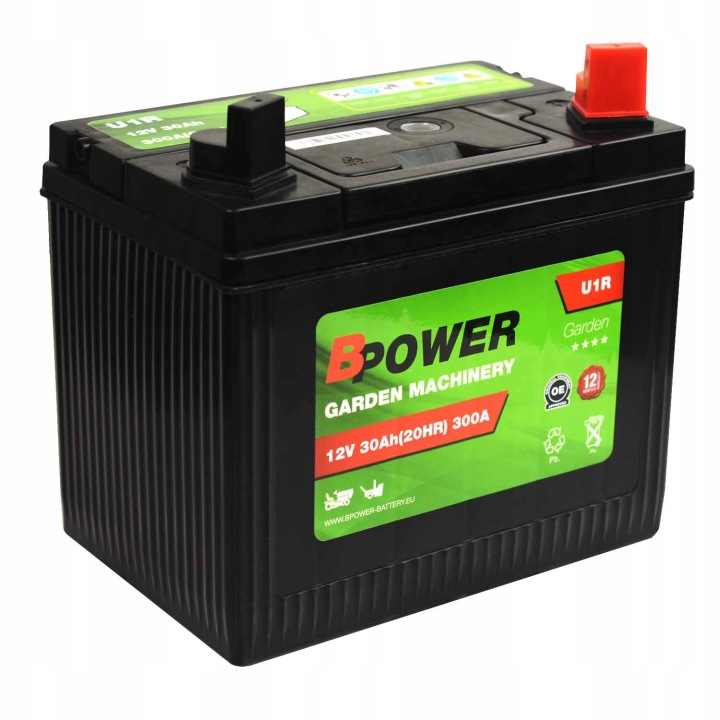 AKUMULATOR BPOWER GARDEN U1R 12V 30AH 300A P+