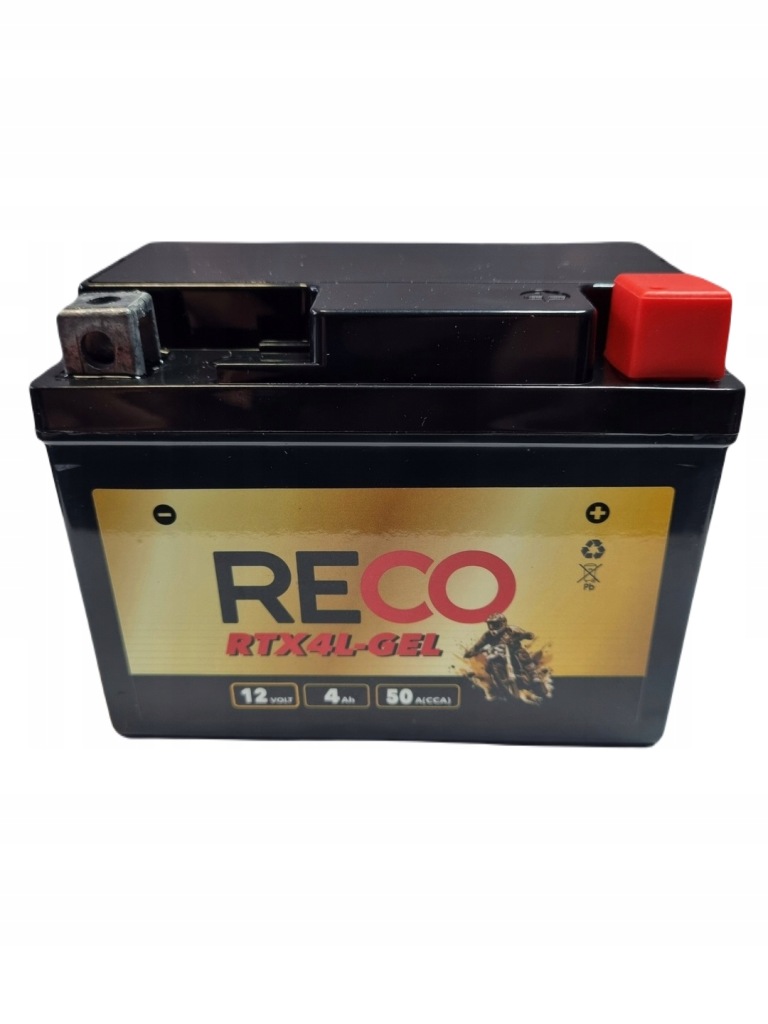 AKUMULATOR MOTOCYKLOWY RECO RTX4L-GEL ETX4L-BS SLA12-4 RTZ5-GEL 