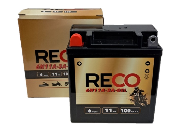 AKUMULATOR RECO 6N11A-3A-GEL 6N11A-1B 6V11AH 100A