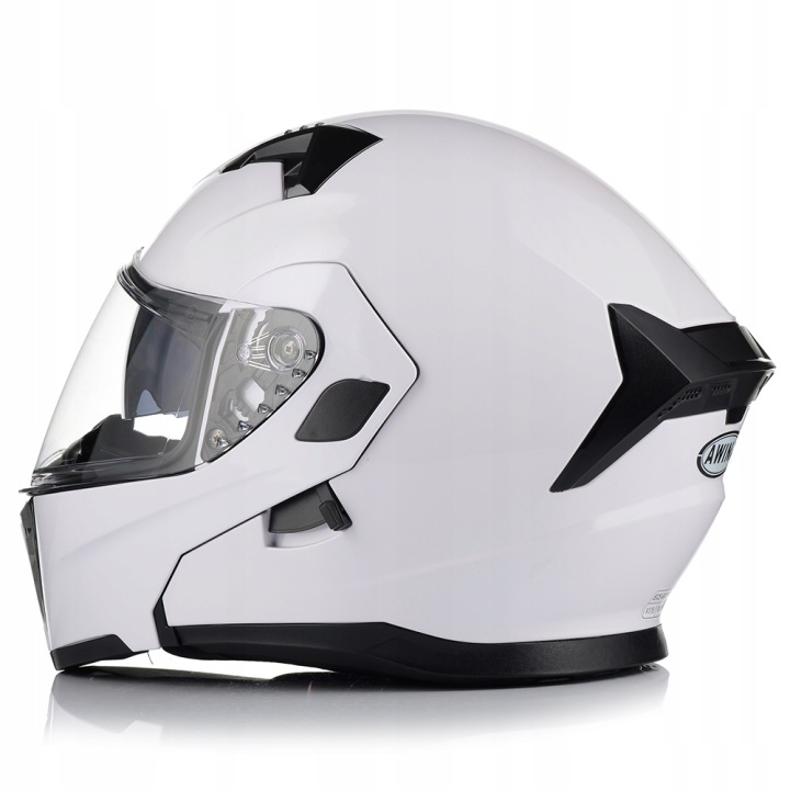 KASK AWINA OTWIERANA SZCZĘKA JK906 BIAŁY L