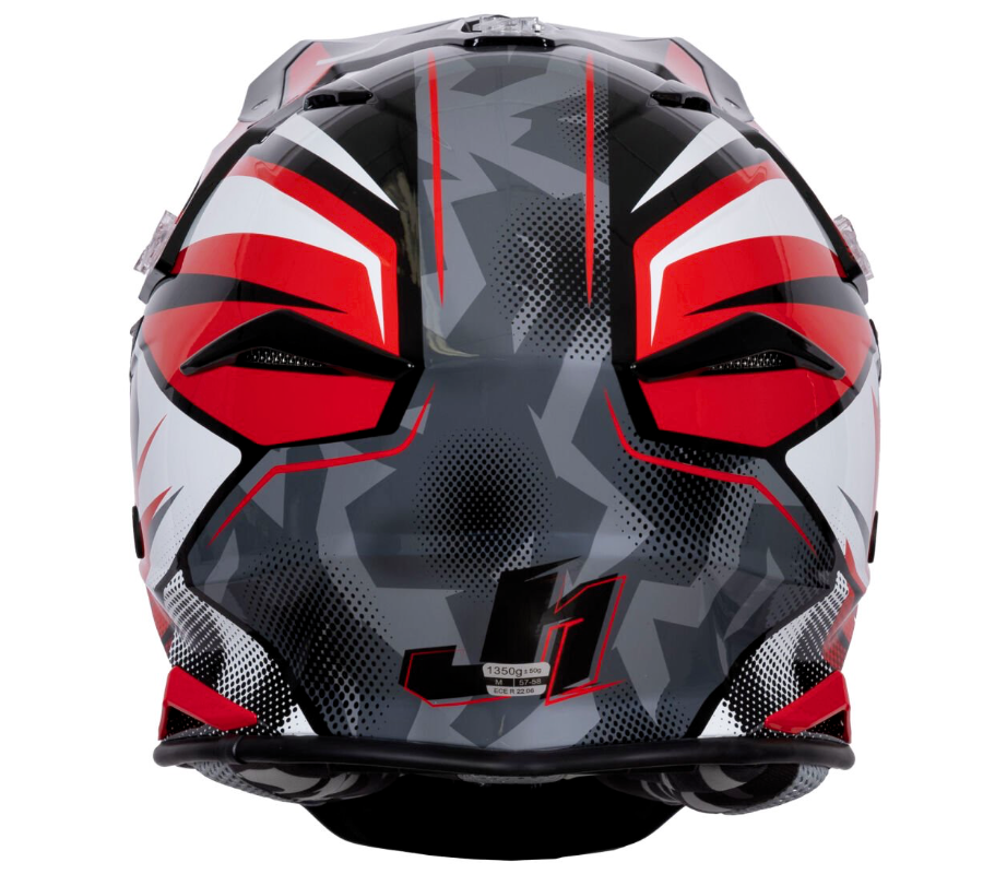 KASK JUST1 J39 REVO RED WHITE BLACK XL HOMOLOGACJA