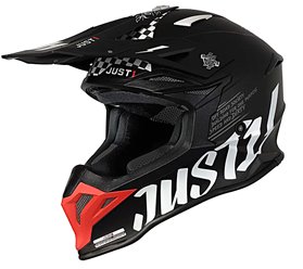 KASK JUST1 J39 ROCK RED WHITE BLACK MATT XL HOMOLOGACJA