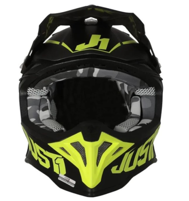 KASK JUST1 J39 STARS BLACK FLUO YELLOW TITANIUM MATT XXL HOMOLOGACJA