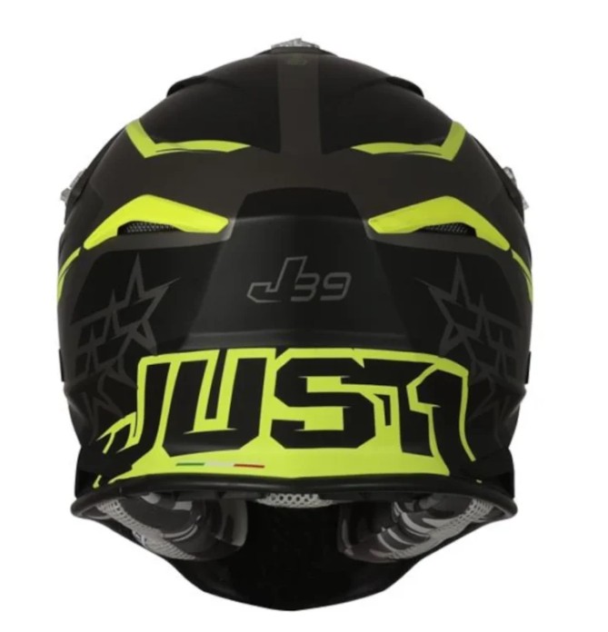 KASK JUST1 J39 STARS BLACK FLUO YELLOW TITANIUM MATT XXL HOMOLOGACJA
