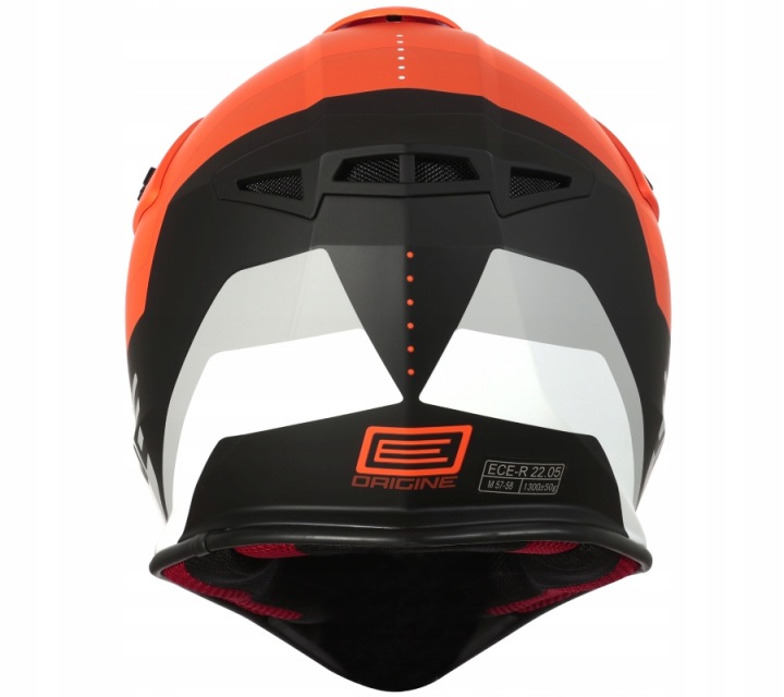 KASK ORIGINE HERO MX FLUO ORANGE-BLACK MATT S HOMOLOGACJA 