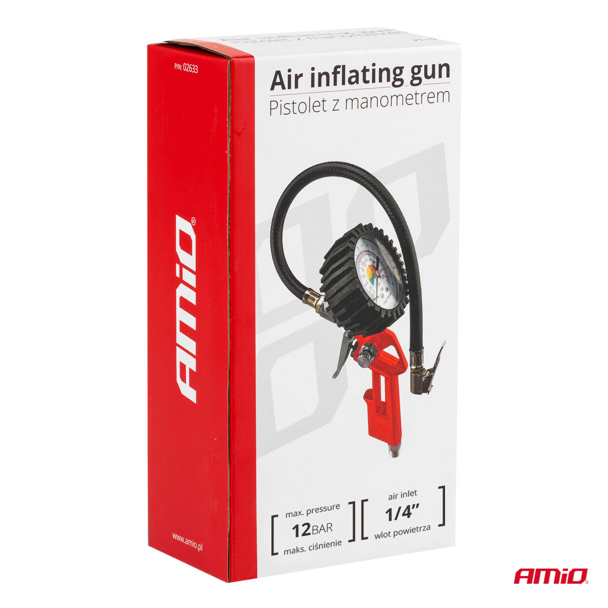 PISTOLET Z MANOMETREM  AMIO 12 BAR