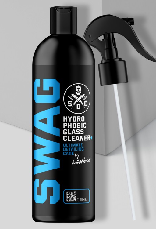 SWAG HYDROPHOBIC GLASS CLEANER+ 500ml NIEWIDZIALNA WYCIERACZKA | KRYSTALICZNE SZYBY  