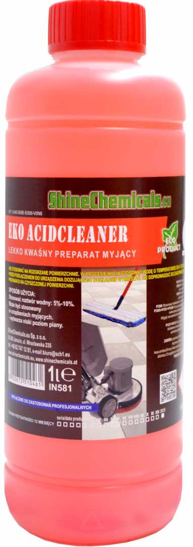 WATER SPOT SHINE EKO ACIDCLENER ATIVE CLEANER 1L USUWA OSAD PO TWARDEJ WODZIE