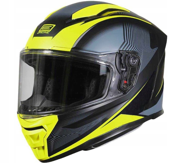 KASK ORIGINE PISTA ELEMENTARY MATT FLUO YELLOW BLACK L HOMOLOGACJA