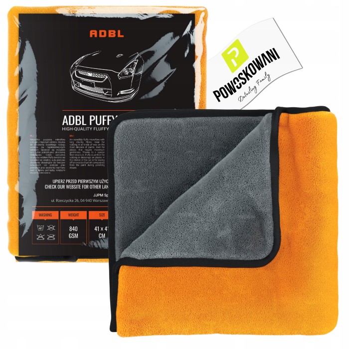 ADBL PUFFY TOWEL LIGHT MIKROFIBRA  41X41CM