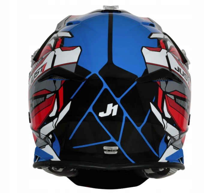 KASK JUST1 J39 SUPRESSOR RED BLUE BLACK XS HOMOLOGACJA