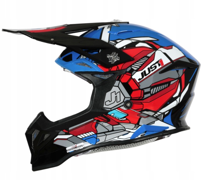 KASK JUST1 J39 SUPRESSOR RED BLUE BLACK S HOMOLOGACJA