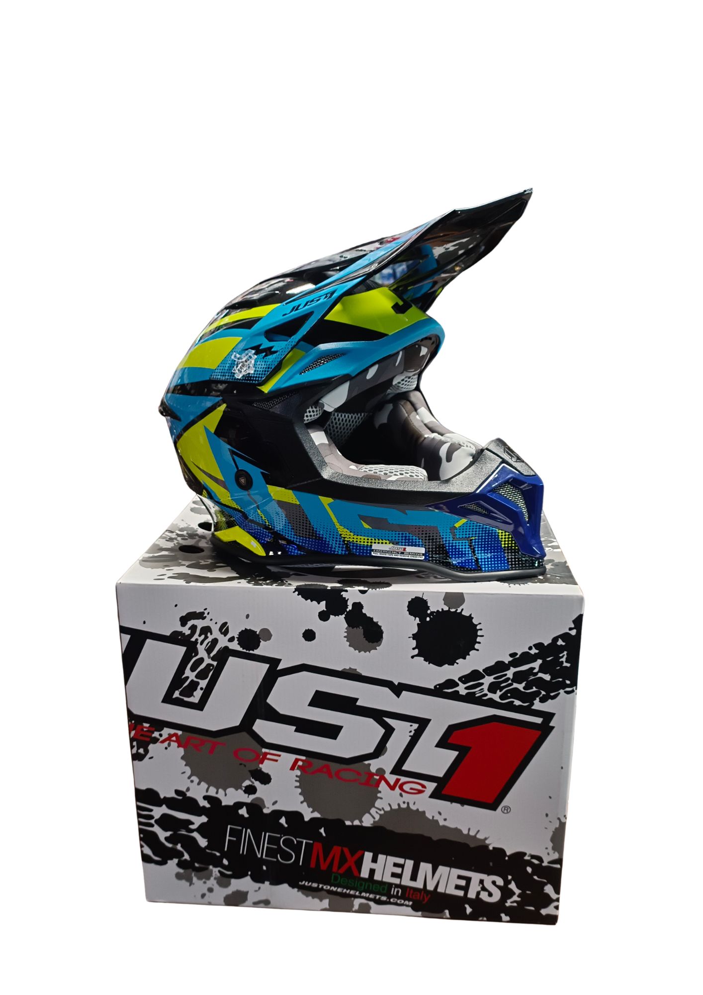 KASK JUST1 J39 REVO  FLUO YELLOW BLACK S HOMOLOGACJA