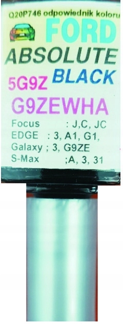 LAKIER ZAPRAWKOWY FORD ABSOLUTE BLACK 10ML