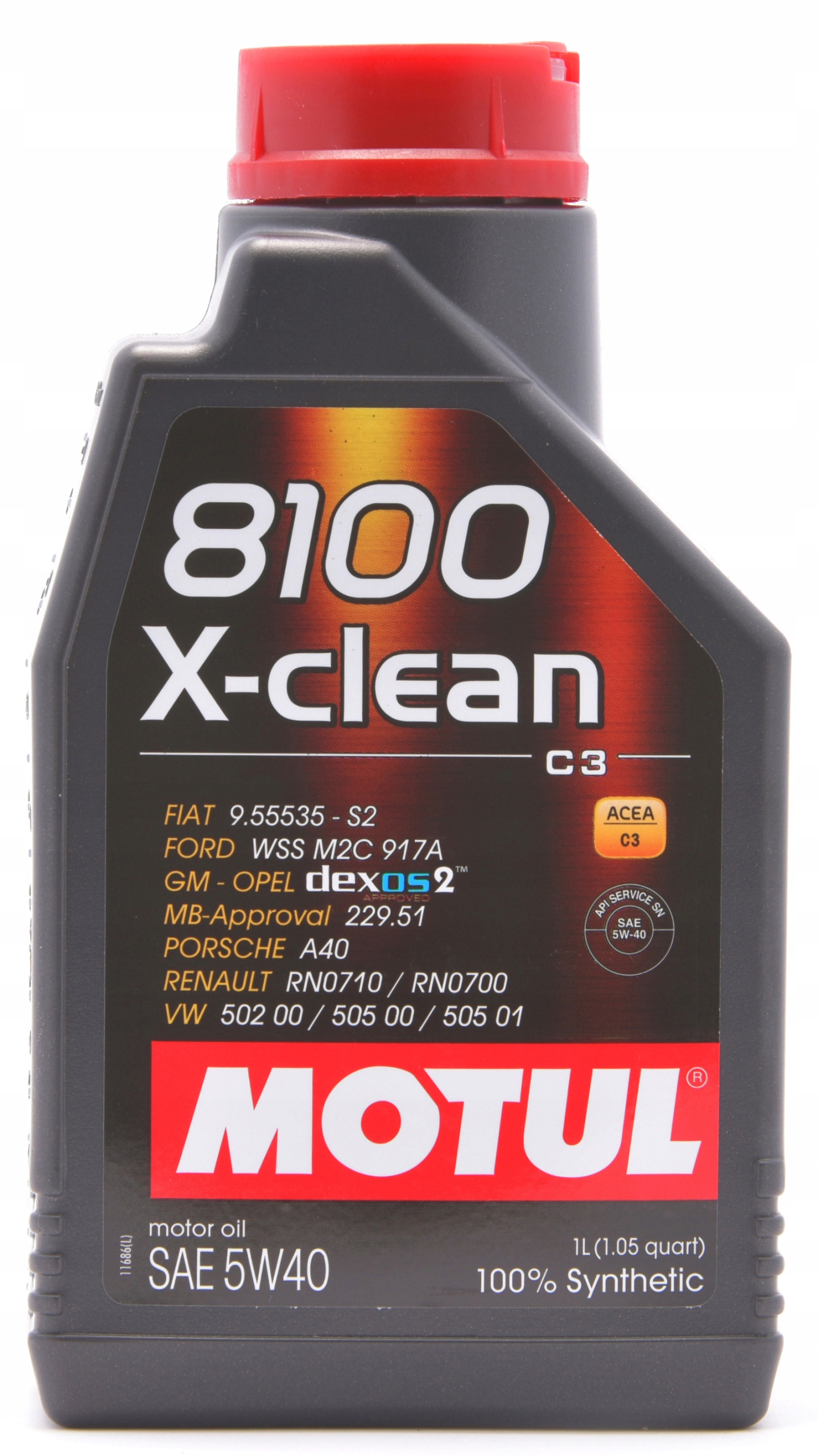 OLEJ MOTUL 5W40 8100 X-CLEAN+ C3 1L