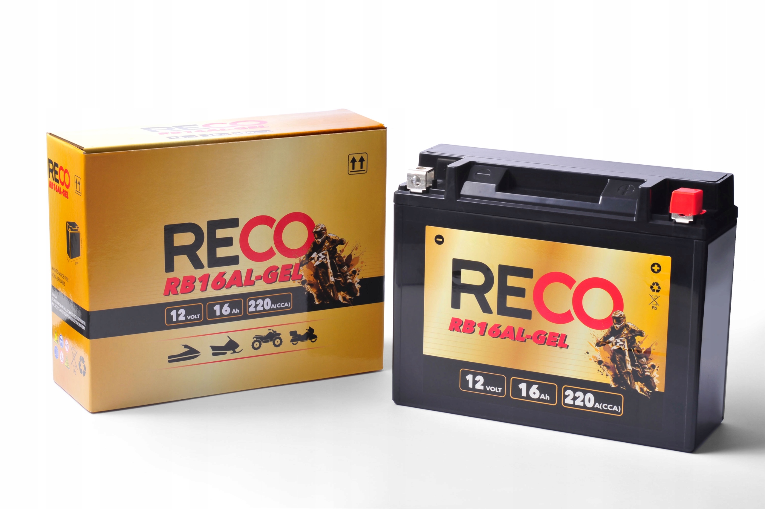 AKUMULATOR MOTOCYKLOWY RECO RB16AL YB16AL-A2