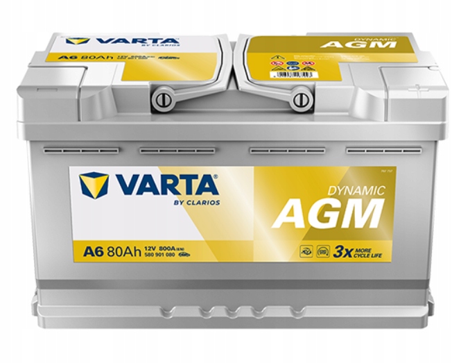 AKUMULATOR VARTA DYNAMIC 80AH 800A AGM