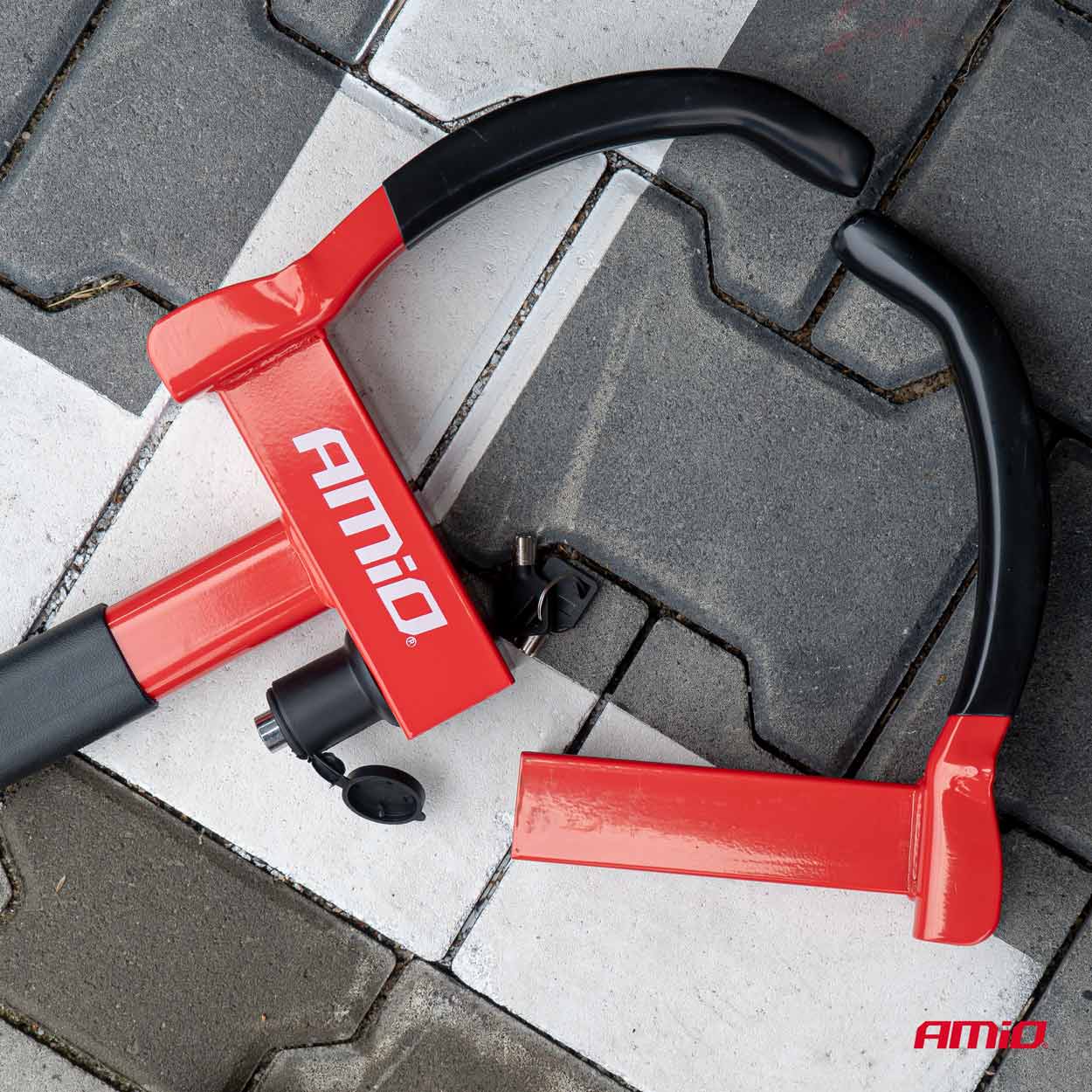 AMIO ANTYKRADZIEŻOWA BLOKADA NA KOŁO WHEEL CLAMP LOCK L10