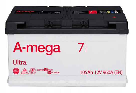 AKUMULATOR A-MEGA 7 ULTRA 105AH 960A