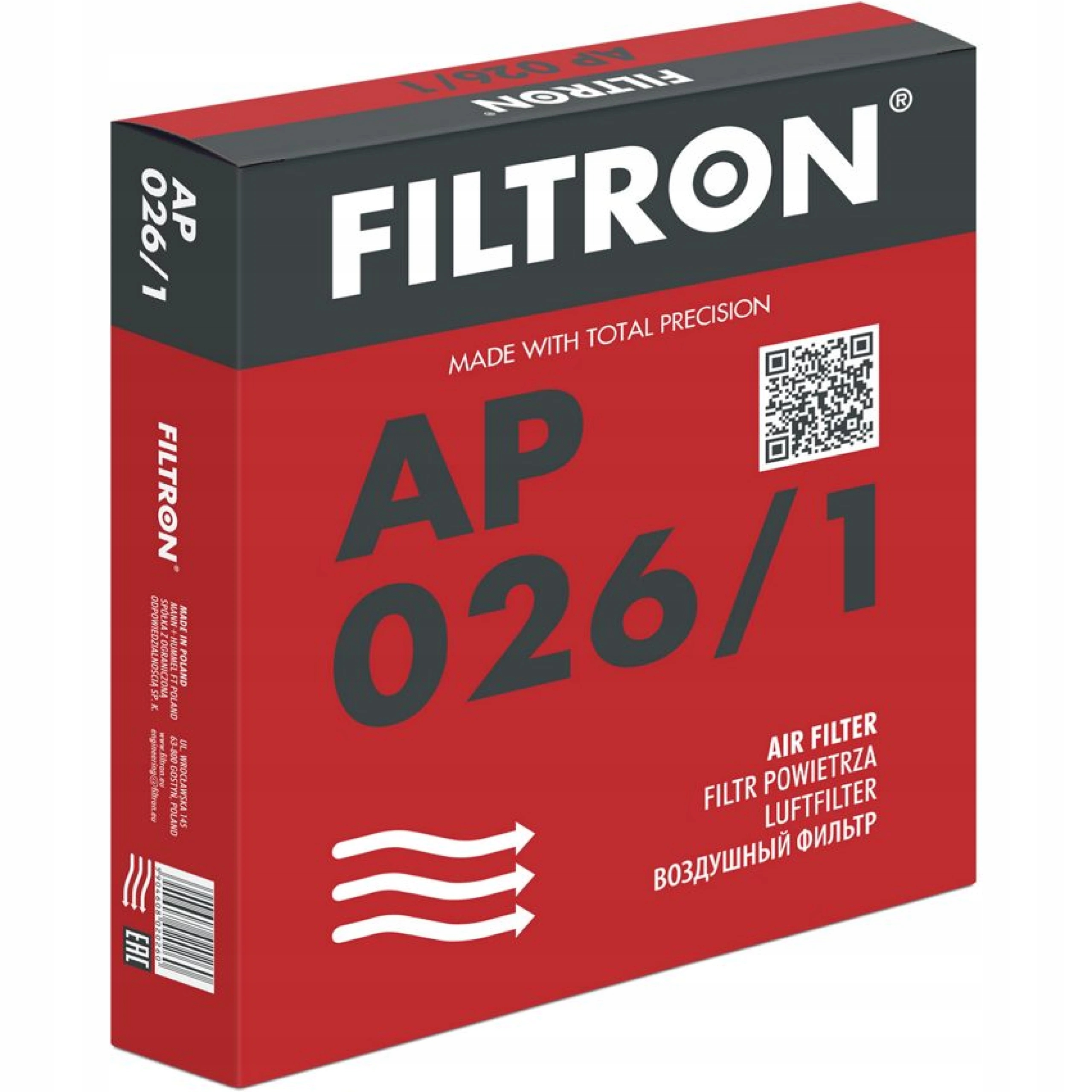 FILTR POWIETRZA FILTRON AP 026/1