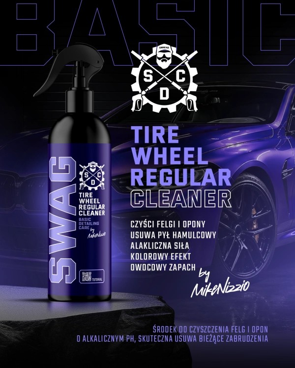 SWAG BASIC TIRE WHEEL REGULAR CLEANER  + ATOMIZER