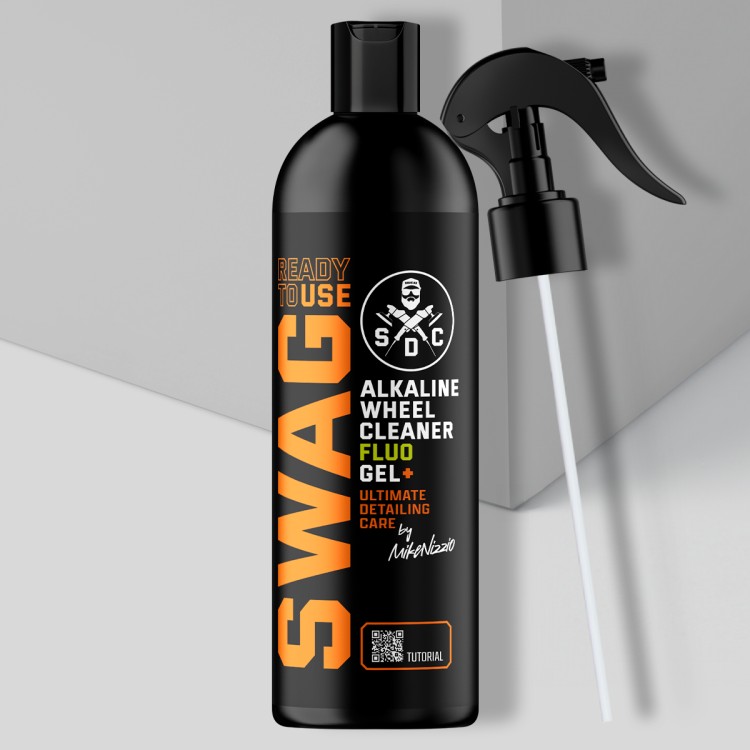 SWAG ALKALINE WHEEL CLEANER FLUO 500ml  + ATOMIZER MYCIE FELG