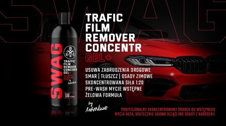SWAG TFR TRAFFIC FILM REMOVER CONCENTR GEL+ 5L MYCIE WSTĘPNE