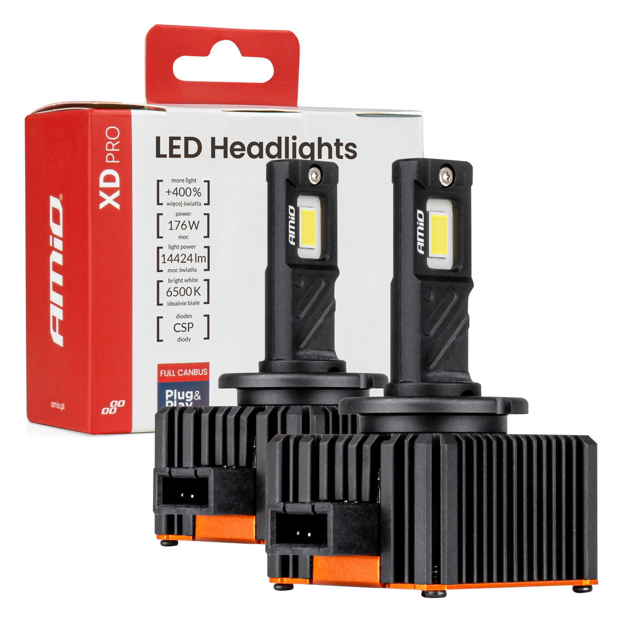 ŻARÓWKI SAMOCHODOWE LED XD PRO D3S FULL CANBUS AMIO