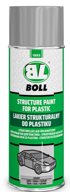 BOLL LAKIER STRUKTURALNY DO PLASTIKU SZARY SPRAY 400ML