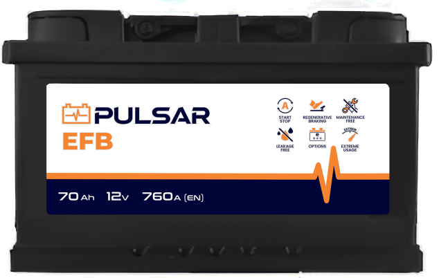 AKUMULATOR PULSAR EFB 70Ah 760A 