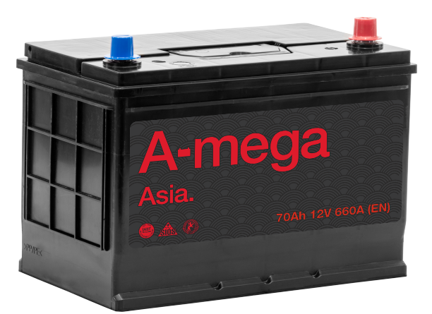 AKUMULATOR A-MEGA ASIA 70AH 660A 12V P+