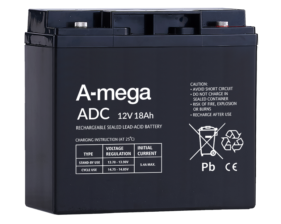 AKUMULATOR PRZEMYSŁOWY A-MEGA ŻELOWY ADC VRLA 12V 18Ah