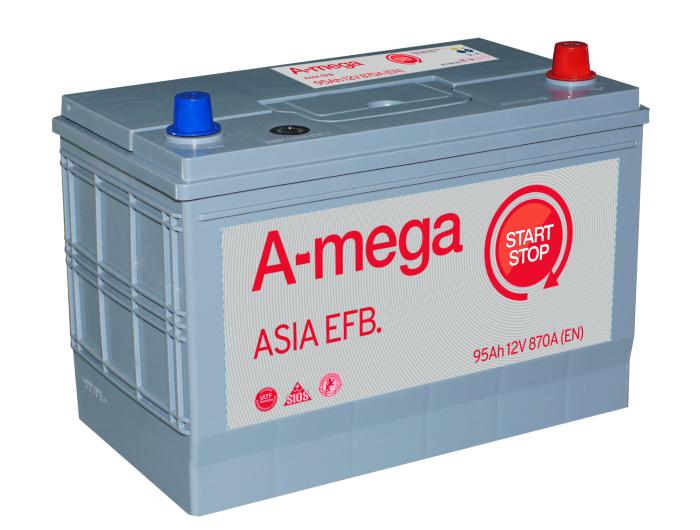 AKUMULATOR  A-MEGA ASIA EFB 95AH 870A SILVER JAP