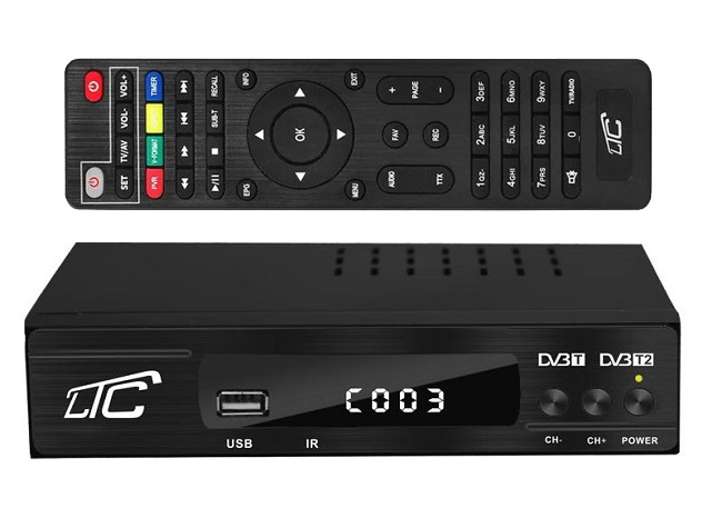 DEKODER TUNER DVB-T/T2 LXDVB201 Z PILOTEM