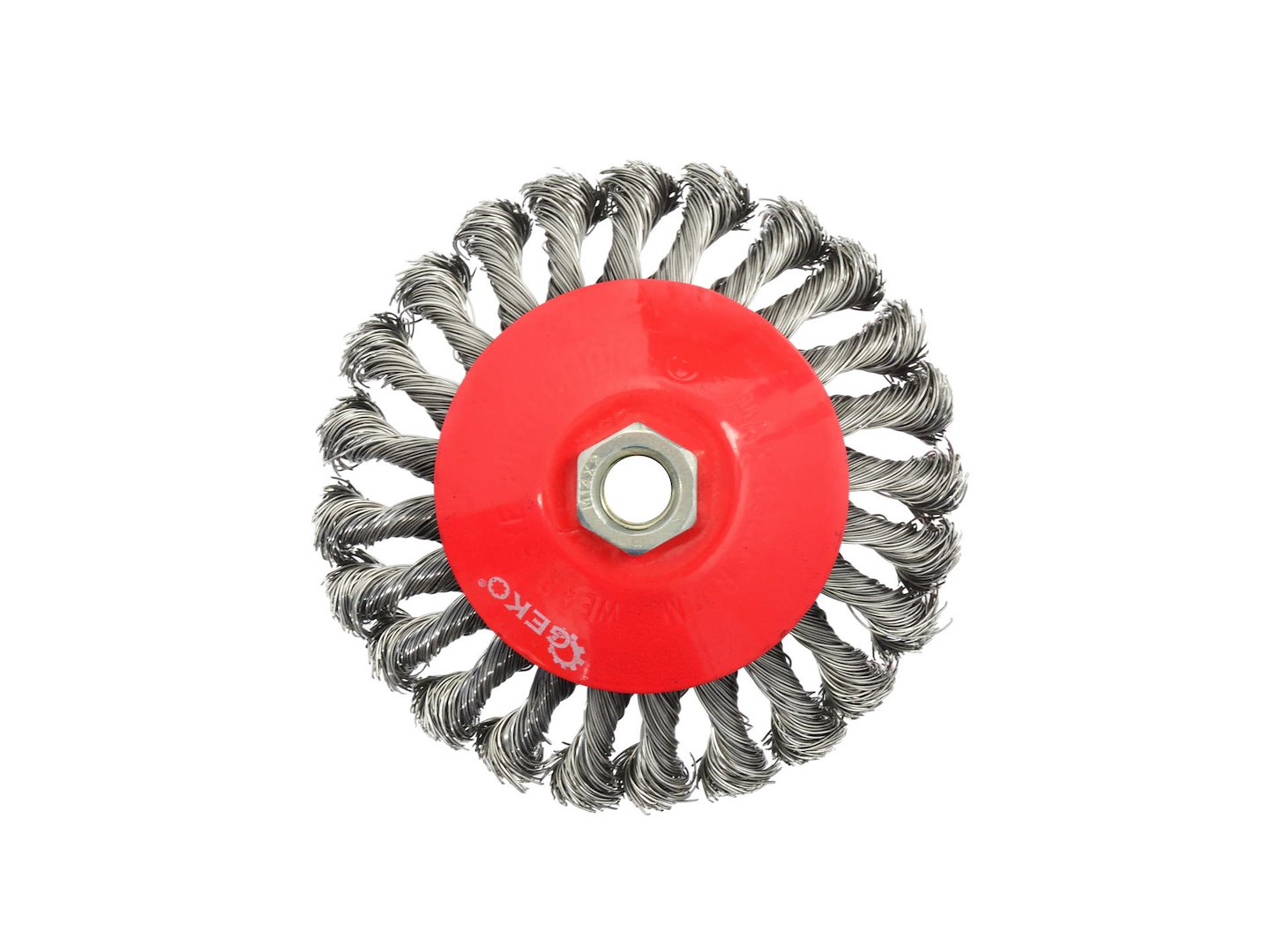 GEKO SZCZOTKA DRUCIANA BOCZNA PLECIONA 125MM M14