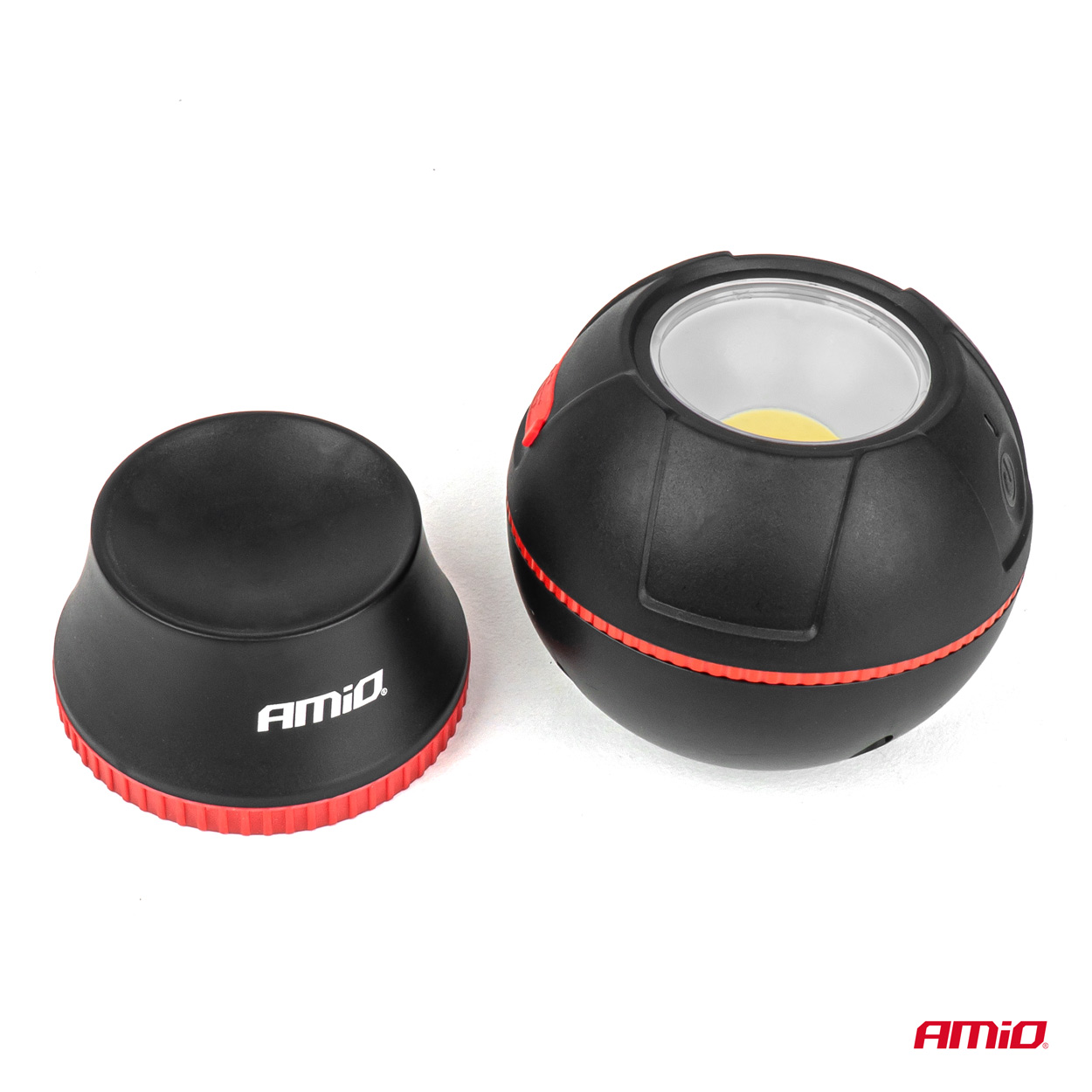 AMIO LAMPA INSPEKCYJNA KULISTA ODPINANA LED 4 W COB 2200 mAh (BATT)