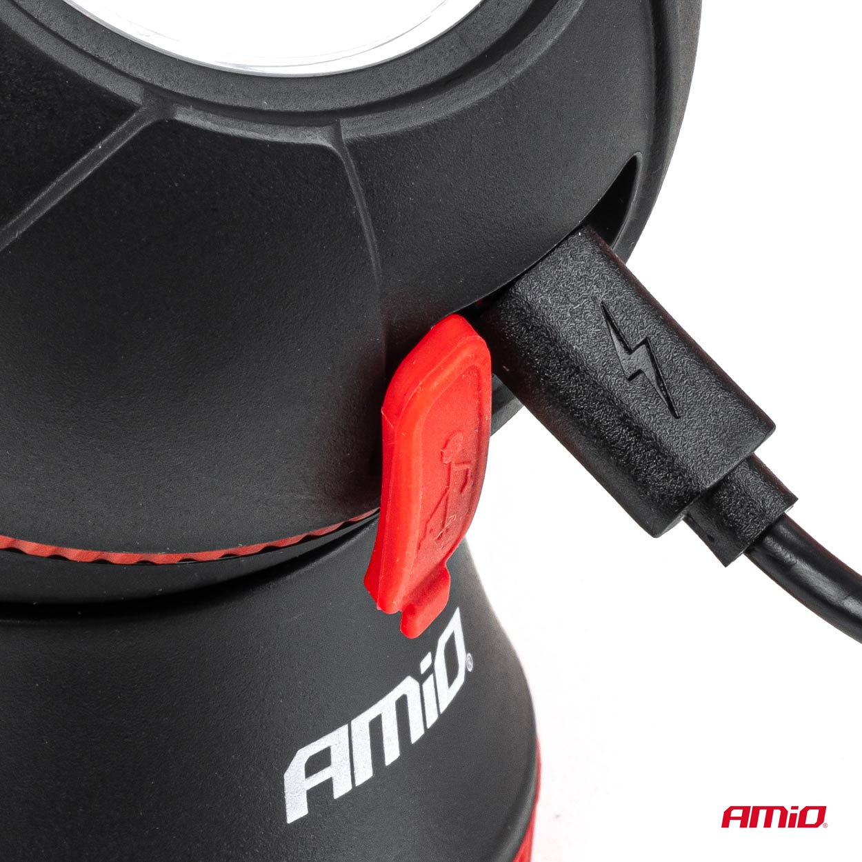 AMIO LAMPA INSPEKCYJNA KULISTA ODPINANA LED 4 W COB 2200 mAh (BATT)