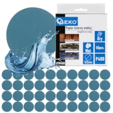 GEKO PAPIER ŚCIERNY WODNY – KRĄŻEK NA RZEP 125MM P400