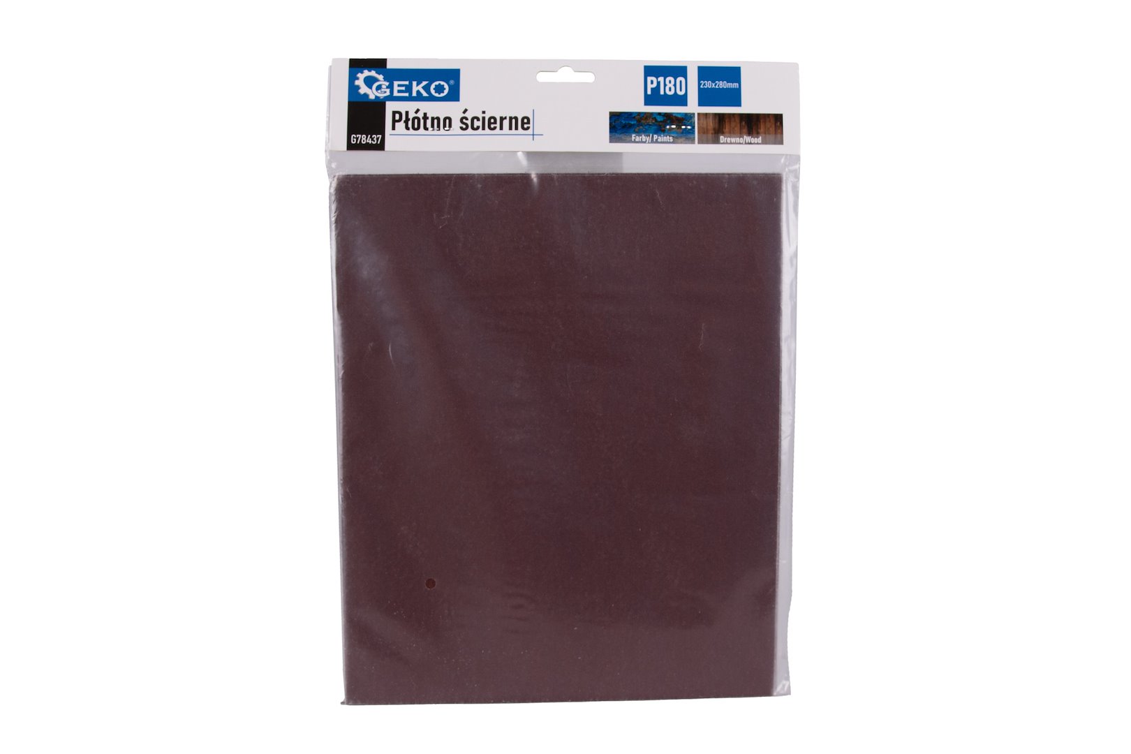 GEKO PŁÓTNO ŚCIERNE – ARKUSZ 230X280MM P180