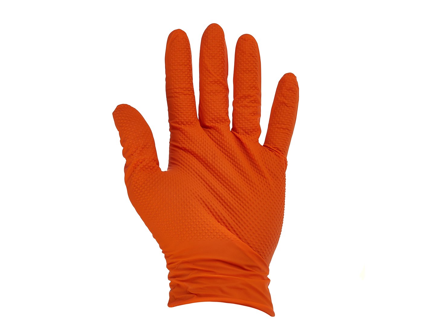 GEKO RĘKAWICE NITRYLOWE SOLID GRIP 50SZT. R. L POMARAŃCZOWE