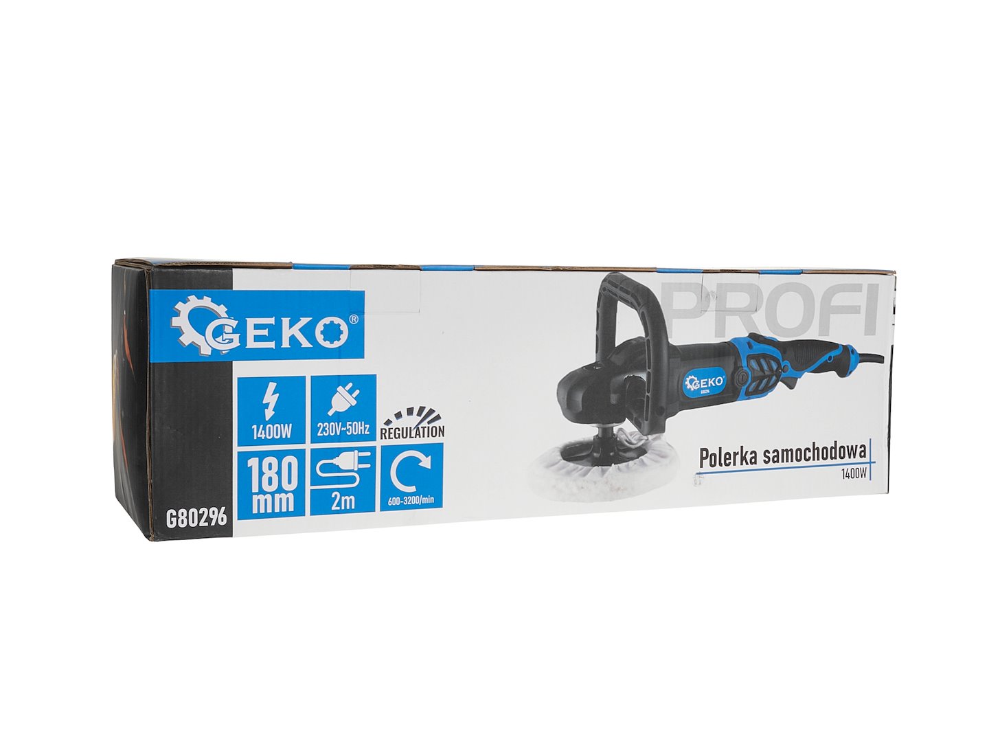 GEKO POLERKA SAMOCHODOWA Z REGULACJĄ PROFI 1400W 180MM