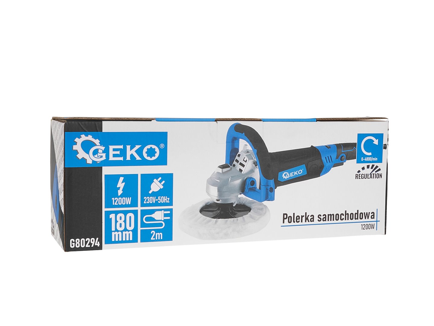 GEKO POLERKA SAMOCHODOWA Z REGULACJĄ 1200W 180MM