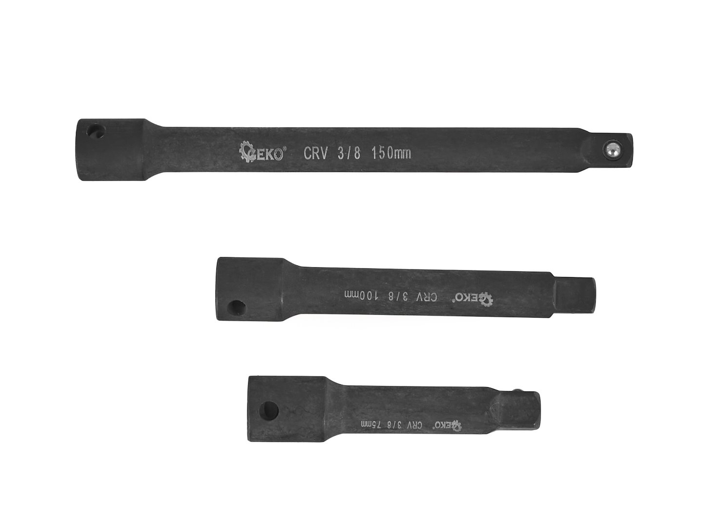 GEKO ZESTAW PRZEDŁUŻEK UDAROWYCH 1/4" 3/8" 1/2" CRV 9SZT.