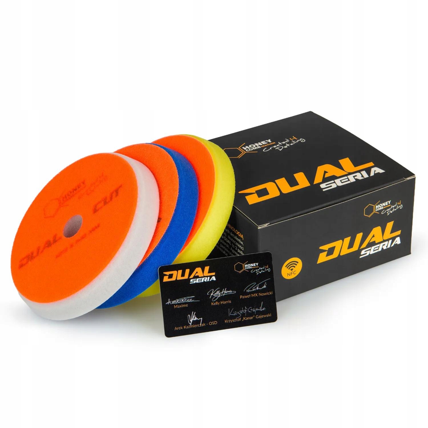 HONEY PADY GĄBKI POLERSKIE COMBINATION DUAL SERIA BOX 3 125MM 