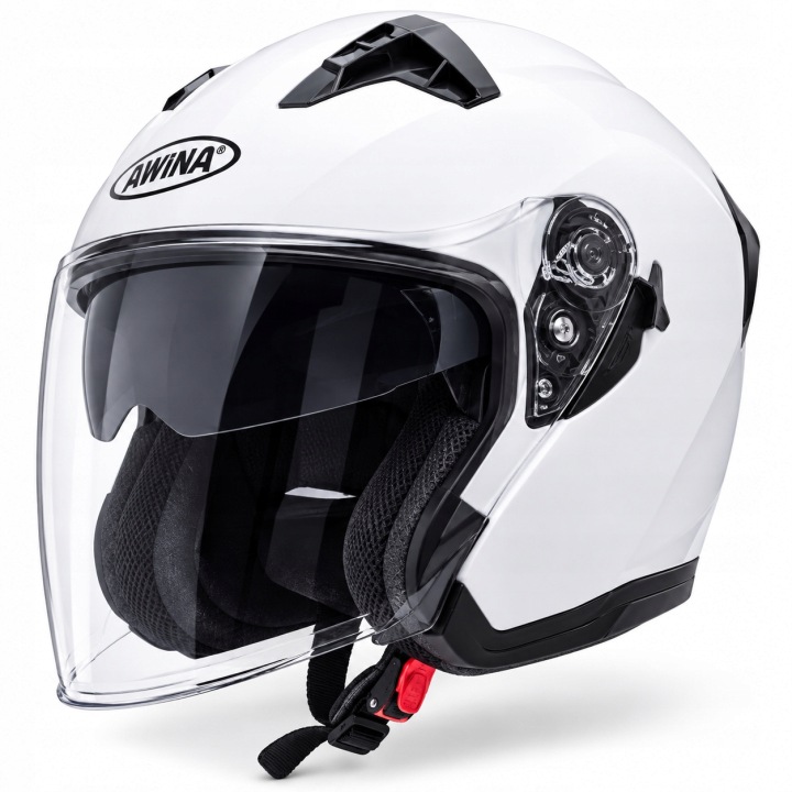 KASK AWINA OTWARTY TYP JK528 BIAŁY M 57-58cm + BLENDA